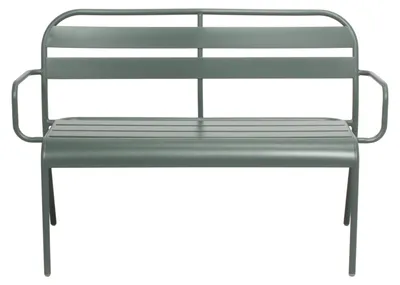 Image de Banc en aluminium 118cm Vert Forêt SOHA