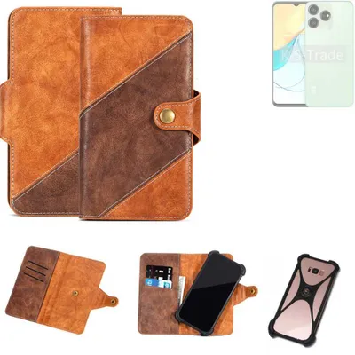 Produktbild von K-S-Trade Handyhülle Schutzhülle Bookstyle Case Wallet-Case kompatibel mit ZTE Blade V50 Design 4G Cover Klapphülle Kantenschutz Smartphone