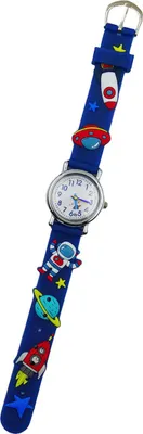 Image de Montre analogique pour enfant bleue - Astronaut