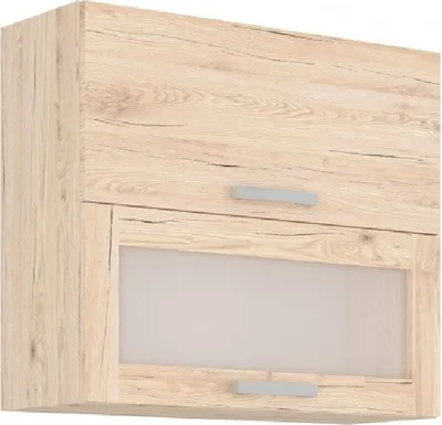 Obrázek produktu pro Horní skříňka s výklopnými dvířky BERIT - šířka 80 cm, dub bordeaux
