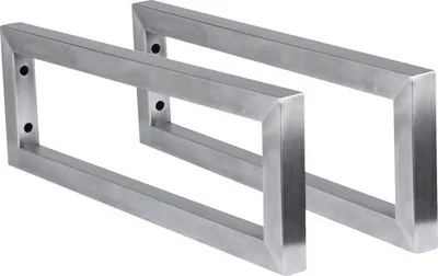 Produktbild von Waschtischhalterung 44x15x2,5 cm Edelstahl 2 Stück