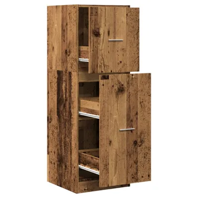 Produktbild von Apothekerschrank Altholz-Optik 40x41x118 cm Holzwerkstoff
