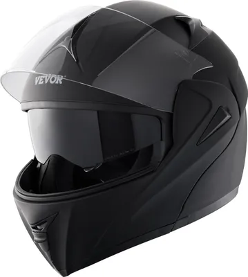 Obrázek produktu pro Motocyklová přilba VEVOR velikost 59-60 cm, přilba z ABS s vysokou hustotou, komunikací Bluetooth a vyměnitelnými skly, velikost L, certifikovaná DOT
