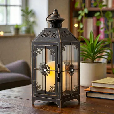 Productafbeelding van SolidKeus - Decoratieve Kaarslantaarn van Glas