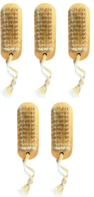 Produktbild von MSV Spülbürste Küchenbürste Handbürste Nagelbürste Bambus - 10 x 4 cm - 5 Stück