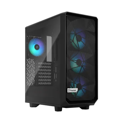 Produktbild von Fractal Design CAS Meshify 2 Compact Lite RGB Black TG