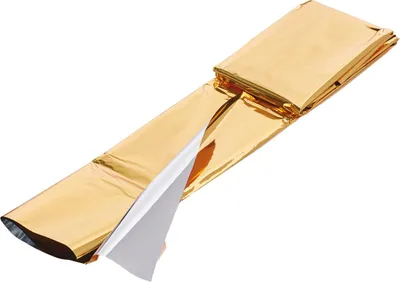 Produktbild von ARVA Rettungsdecke PET12 gold, wärmereflektierend für Notfallsituationen im Freien