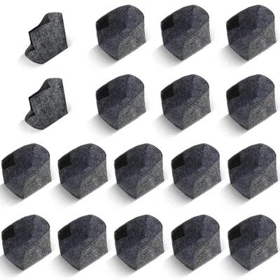Filz-Bodenschutz für Biertischgarnituren, 16 Stück, 3,5x6x6 cm