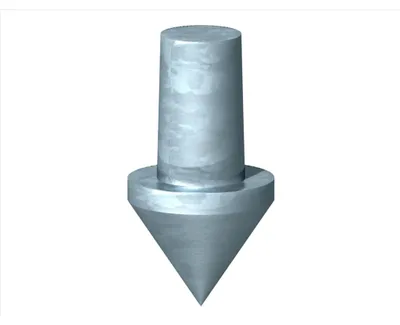 Productafbeelding van 5 stuks slagpunt voor aardingsstang/diepte-aardingssysteem, diameter 25 mm, artikelnummer 3041956