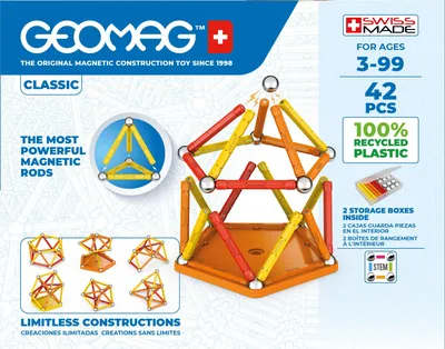 Zdjęcie produktu dla Geomag Classic GM271, Zabawka z magnesem neodymowym, 3 lat(a), Wielobarwny