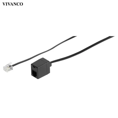 Produktbild von ViVanco™6m RJ-11 Cable, 6 m, Schwarz