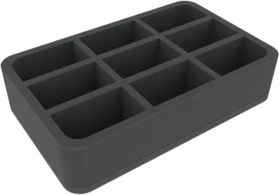 Produktbild von Schaumstoffeinlage 1:64 für 9 Modellautos, feinporig, 9 Fächer