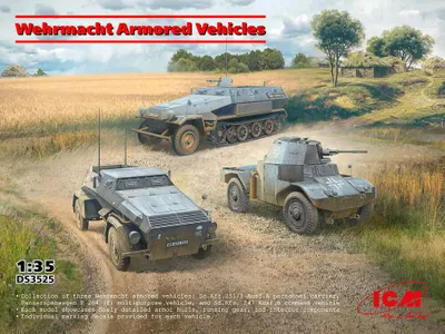 Obrázek produktu pro ICM ICMDS3525 DIORAMA SET – Obrněná vozidla Wehrmachtu