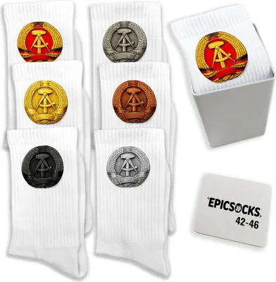 Produktbild von epicsocks DDR-Logo Socken in 42-46 im