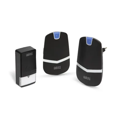 Produktbild von Drahtloser Klingelton mit digitaler Technologie, batteriebetriebslos, mit "KINETIC"-System, ausgestattet mit einem Doppel-Empfänger