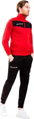 Produktbild von Givova Visa Trainingsanzug Rot,Schwarz L Mann Rot,Schwarz L