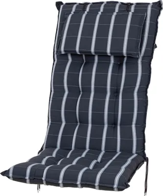Produktbild von Auflage Hochlehner Sylt/Miami 20426-700 anthrazit gestreift 119x50x9 cm Sun Garden