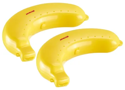 Bananenboxen 2er-Set, BPA-frei, 235x139x52 mm, robust