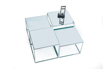 Produktbild von Silber Couchtisch Tisch Kaffeetisch Beistelltisch Sofatisch Wohnzimmer
