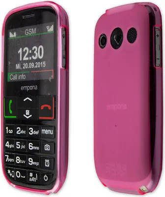 Obrázok produktu pre caseroxx ochranný obal TPU kryt kompatibilný s Emporia Euphoria V50 / Active V50 4G, gumená taška na mobilný telefón ružová