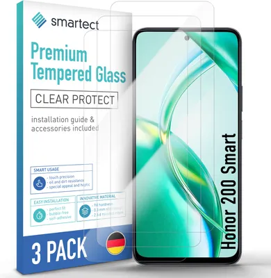 A product package for screen protectors for a Honor 200 Smart phone.