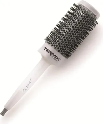 A professional studio shot of a hairbrush on a white background.