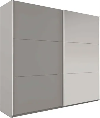 Produktbild von Masseno Schiebetürenschrank IVERN 122/215/65 cm 2-türig mit Spiegel Grau