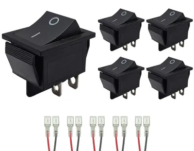 Produktbild von ProRide Wippschalter ON/OFF KCD4-202, 2-polig, 250V/16A, 5 Stück