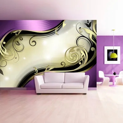 Immagine prodotto di Carta da parati in tessuto non tessuto In alto Murale  Murale XL  350x245 cm - ORNAMENTO ASSTRATTO a-A-0031-a-d