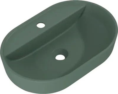 Produktbild von Jungborn Aufsatzwaschbecken NONUS DECEM 612 x 412 mm forrest grün matt