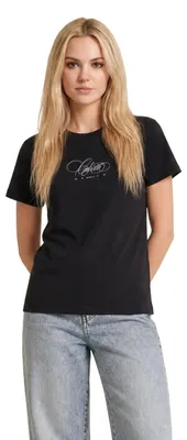 Produktbild von Calvin Klein Jeans 519924 Damen T-Shirt Schwarz : Größe - M Größe: M