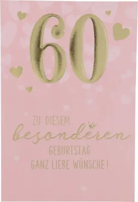 Produktbild von 11566 Depesche Zahlenkarte, Glückwunschkarte-60 Geburtstage zählt man nicht, man...