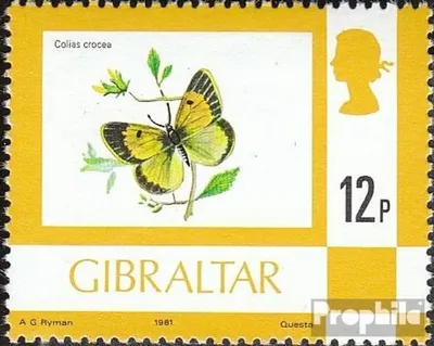 Produktbild von Briefmarken Gibraltar 1981 Mi 358III postfrisch Flora und Fauna