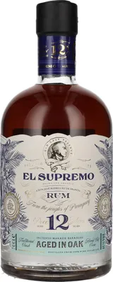 Image de El Supremo 12 Year Old OAK CASK Rum 40% Vol. 0,7l