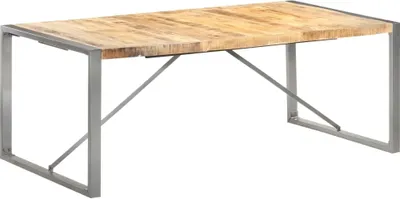 Produktbild von Maison Exclusive - Esstisch 200x100x75 cm Raues Mango-Massivholz