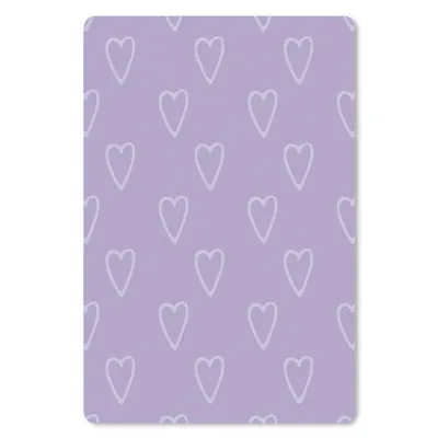 Produktbild von MuchoWow® Mauspad Mousepad Herz - Lila - Muster 40x60 cm - Mousepads - Maus Mat - Pad - Mausunterlage - Schreibtisch Accesoire