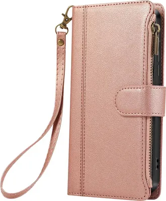 Immagine prodotto di Avizar, Custodia con cerniera per Galaxy S25 / S24 con tracolla staccabile, rosa