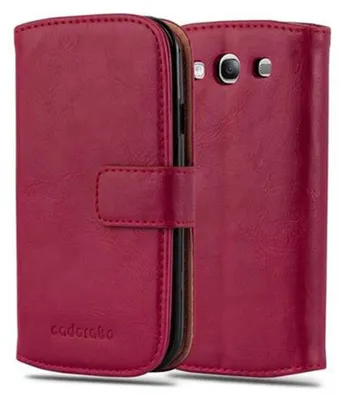 Image de Cadorabo Housse pour Samsung Galaxy S3 / S3 NEO Housse en rouge Housse pour portable Book étui Case Etui Luxury