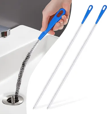 Produktbild von 4er Abflussbürste 45cm Für Abfluss Küche Waschbecken Badewanne