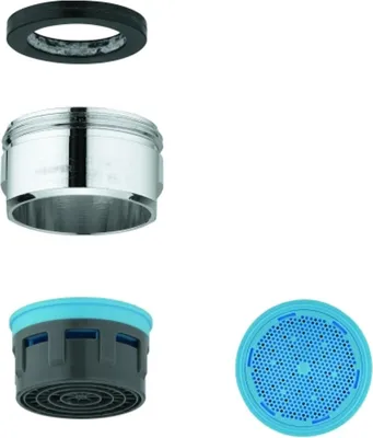 Produktbild von Grohe Mousseur Durchflussklasse A 15l/min bei 3 bar M24x1 für Einhandmischer chrom - 13929000