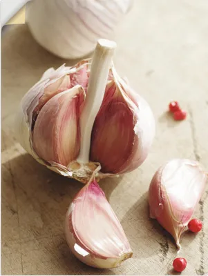 Produktbild von ARTland Wandbild, selbstklebend Frisches aus der Knoblauch Knolle Größe: 45x60 cm
