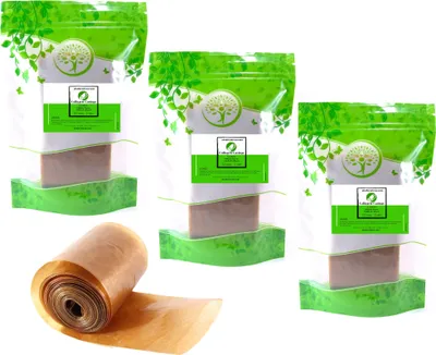 Produktbild von 3 x Kunstdarm 55mm/5mts (15mts) - Metzger Kollagenhülle | Kollagenhülle für Wurst Wurst