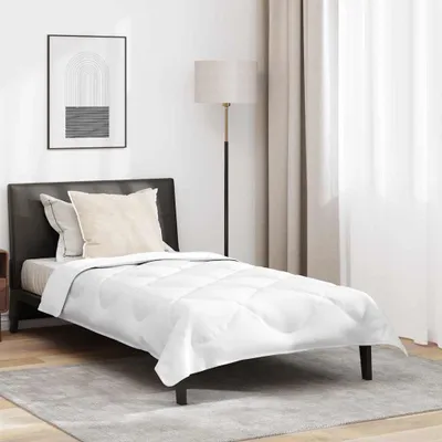 Produktbild von Bettdecke mit Kissen Weiß 155 x 200 cm Mikrofaser