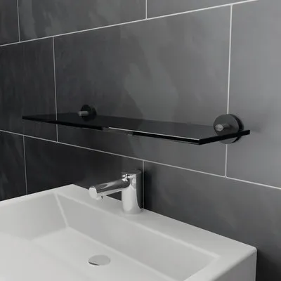 Produktbild von REIKA Ablage SAKU 50 cm schwarz matt