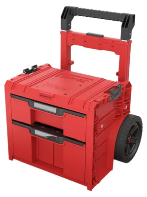 Image de Toolbrothers RHINO L Drawer 2 Cart Plus ULTRA - Mallette à outils mobile à tiroirs 9,5 l 12 l avec double poignée télescopique