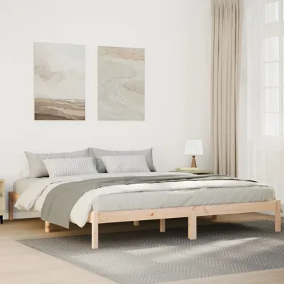 Obrázok produktu pre Maison Exclusive – Extra dlhá masívna posteľ bez matraca 200x220 borovicové drevo