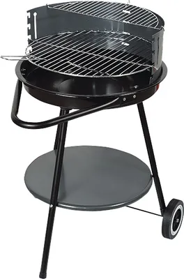 Produktbild von Master Grill MG911 Holzkohlegrill Grill mit Rädern und Regal tragbar
