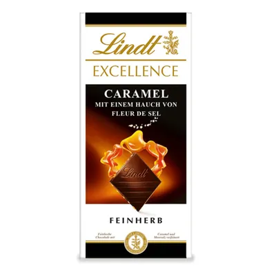 Immagine prodotto di Lindt Excellence Caramel Fleur de Sel cioccolato fine aromatizzato 100g