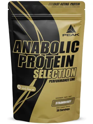 Produktbild von Anabolic Protein Selection - 900g : Strawberry I Mehrkomponenten Protein I Zugesetztes L-Leucin I Muskelaufbau