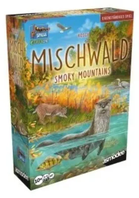 Produktbild von Asmodee Brettspiel Mischwald: Smoky Mountains – Eigenständiges Grundspiel mit Fokus auf Wasserarten